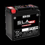 Batterie moto BS Battery SLA MAX YTX14H /GYZ16H 12V 14.7Ah 220A. Garantie 6 mois