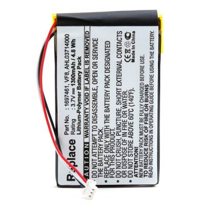 Batterie GPS Tom-Tom VF8 3.7v 1300mAh Li-ion. Garantie 6 mois