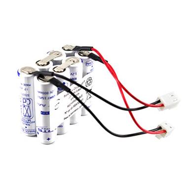Batterie éclairage de secours Saft 803981 2x4S1P - 2x4.8V 0.8Ah NI-CD sortie 2 c