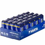 Piles Varta 6LR61 industrielles 9V Alcalines boîte de 20 piles