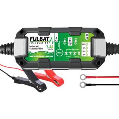 Chargeur/maintien de charge Fulbat 6v/12V 2-4A liquide/Gel/AGM/LITHUIM