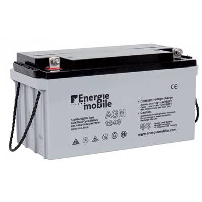 Batterie Energie Mobile 12-90 AGM 12V 90Ah/C20 +G. Garantie 1 an