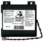 Pile alarme Batli13 7.2V 13Ah Lithium coque connecteur 3 pots 2 fils