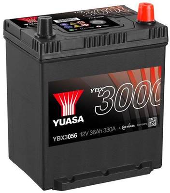 Batterie Yuasa YBX3056 12V 36Ah 330A avec talons-B19D. Garantie 2 ans