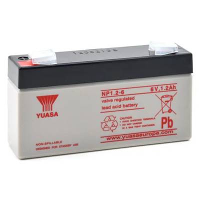 Batterie Yuasa étanche NP1.2-6 6V 1.2Ah. Garantie 1 an