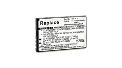 Batterie type Nokia BL-4CT 3.7V 820mAh. Garantie 1 an