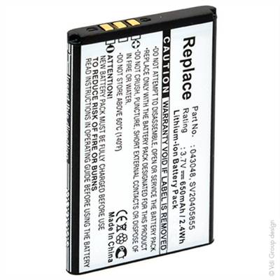Batterie type Swissvoice 043048/SV20405855/D779378 3.7V 650mAh. Garantie 6 mois