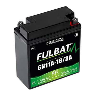 Batterie moto GEL 6N11A-1B 6V 11.6Ah 90A Garantie 6 mois