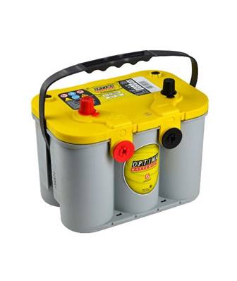 Batterie Optima Jaune U4.2 12V 55Ah 765A bornes centrales + latérales +G