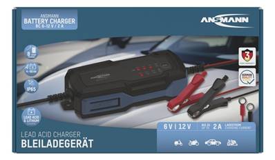Chargeur/Maintien de charge Ansmann 6/12V 2A toutes technologies. Garantie 3 ans