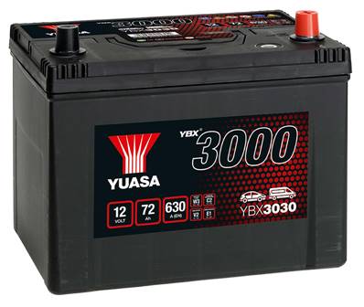 Batterie Yuasa YBX3030 12V 72Ah 630A M10D. Garantie 2 ans