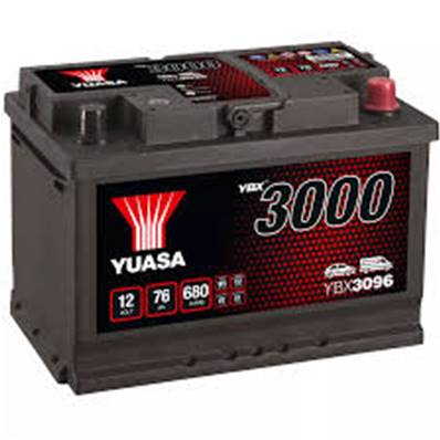 Batterie Yuasa YBX3096 12V 76Ah 680A-L3. Garantie 2 ans
