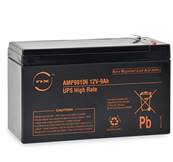 Batterie étanche AGM 12V 9AH F6.35. Garantie 6 mois