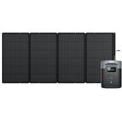 Kit Ecoflow Delta 2 max 2400W(3100 x-boost) 2048Wh + panneau 400W pliable